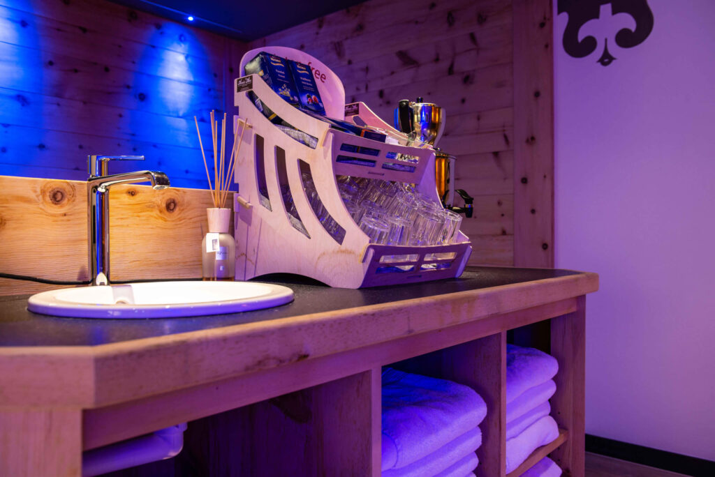 bar dell'area wellness dell'hotel alba livigno